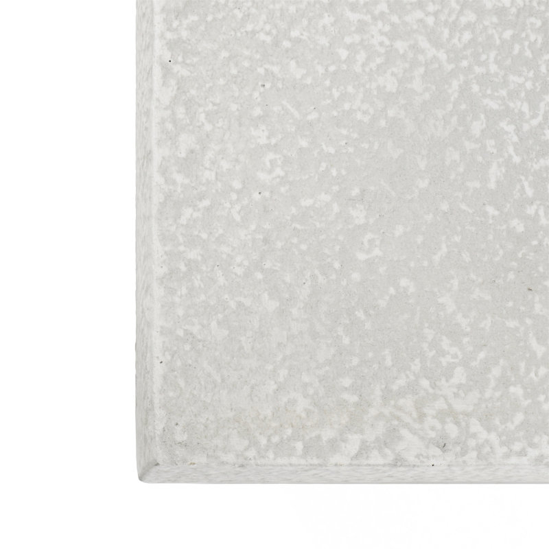 Table d'appoint carrée durable en fausse pierre et en bois avec une capacité de poids élevée