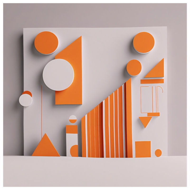 Rideaux de douche orange et blanc à formes très longues, 70 po L x 93 po H