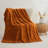 Rust Maple Leaf Throw Blanket for Couch, Fall Autumn Throw Blanket 50"×60"