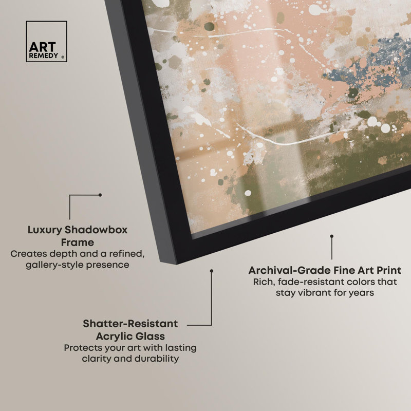 «Splatter Effect II», reproduction d'art abstrait par Art Remedy, H 13 po x l 13 po, Noir