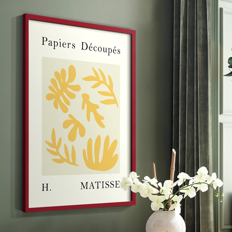 Matisse CCL XXVII, reproduction encadrée - bois massif, Blanc, H 14 po x l 11 po