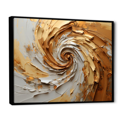" Brown Gilded Mocha Spiral I "