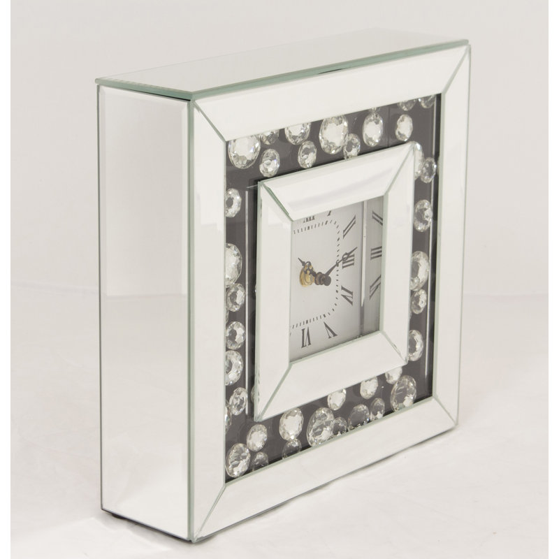 Metal Quartz movement / Crystal Tabletop Clock