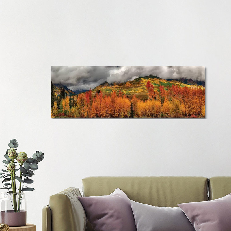Autumn Scene At Crested Butte, Colorado - Wrapped Canvas Panoramic Gallery-Wrapped Canvas Giclée