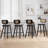 26" Upholstered Rattan Back Counter Height Bar Stools-712527878-712527879