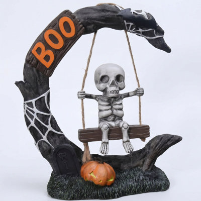 Halloween Decorations Halloween Gothic Resin Ornaments with Skull Statues  for Bedrooms Offices and Living Rooms To Create A Halloween