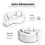 Canapé modulaire en chenille Boneless-2104947383