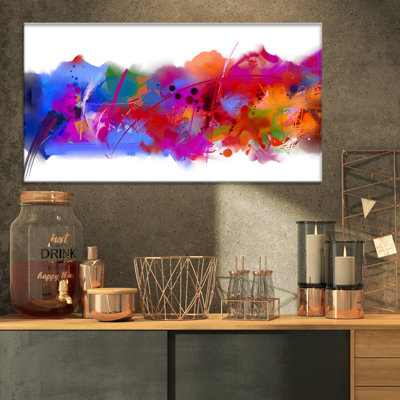 « rose et bleu », reproduction d’art sur toile tendue contemporaine