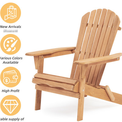 Ensemble de 2 chaises longues en bois - Mobilier de jardin et terrasse léger et portable. Charge maximale : 100 kg. Parfait pour l'extérieur, avec un charme classique et une assise spacieuse. Pliable et facile à déplacer. Livré partiellement assemblé.