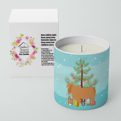 Bougie de soja 10 oz American Lamancha Goat Christmas
