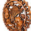 Cranes Handmade Animals Wall Decor on Solid Wood