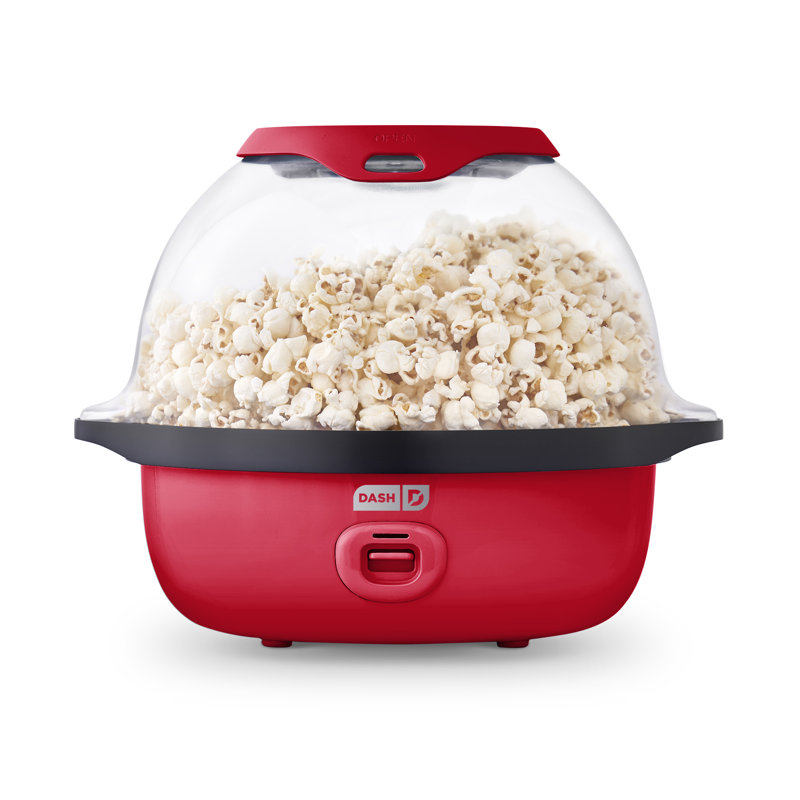 Dash 6qt Smartstore Stirring Popcorn Maker, Red