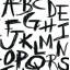 Letters Wallpaper Roll by Jamie Graney