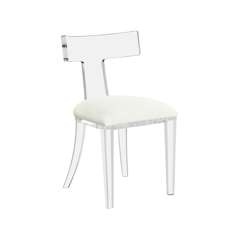Chaise en acrylique Tristan, Coquillage