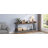 Inzillo 70.87 inch Extra Long Console Table Behind Couch, Rustic Industrial Sofa Table for Living Room, Narrow Entryway Hallway Long Bar Table