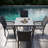 35.4" Powder-Coated Aluminium Frame Square Outdoor Patio Dining Table