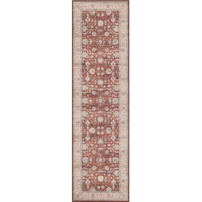Eaglin 166EA5E0CEFC469F89FB774C4E9D83AA Red Runner Rug