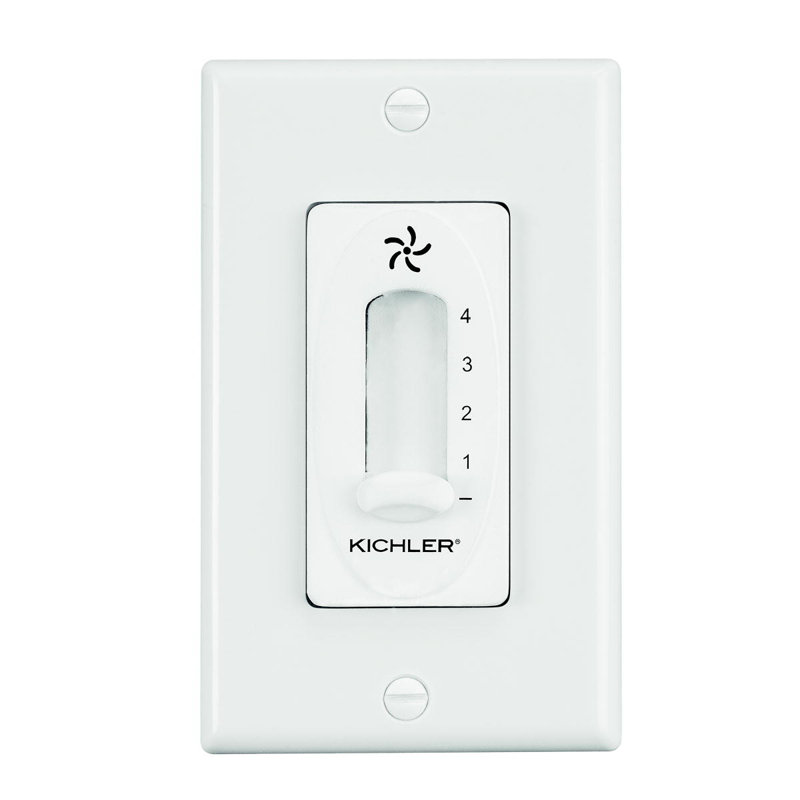 Ventilateur de plafond mural Maglione, Ivoire