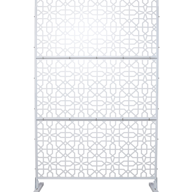 Écran d'intimité extérieur et intérieur H 76 po x l 48 po, Blanc