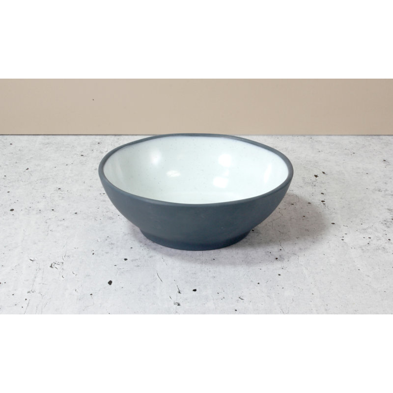 Marl 2 Piece Melamine Pasta Bowl Set, Blue 