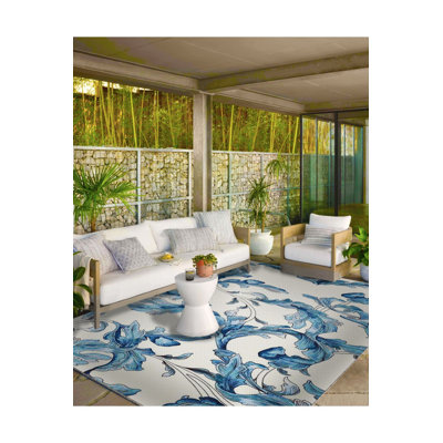 Modern Threadlike Patterned Woven Base Washable Rug