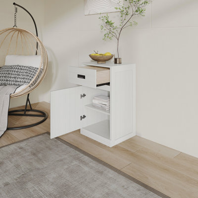 DOOR CABINET WITH A DRAWER IN WHITE