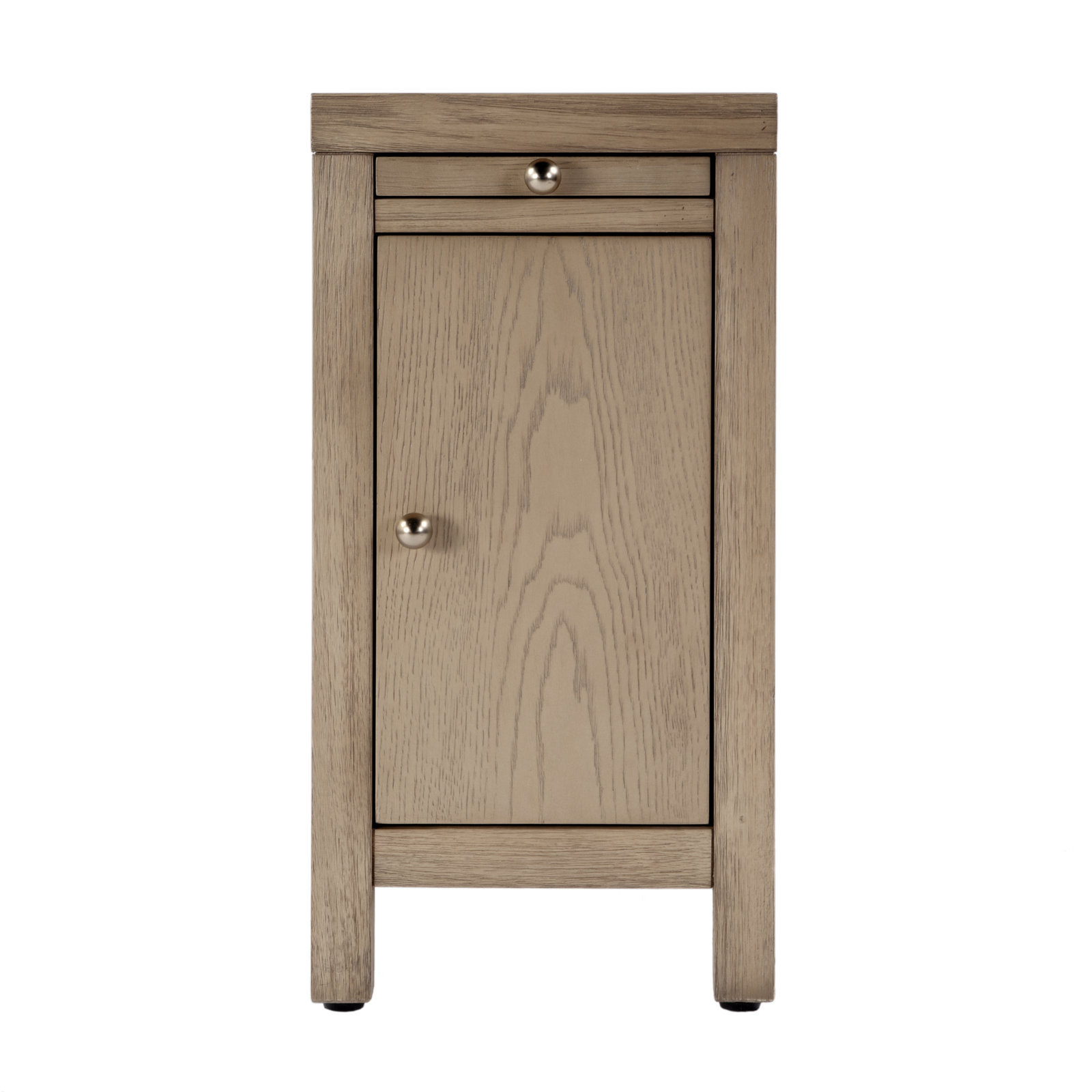 Celine Storage End Table, Light Oak
