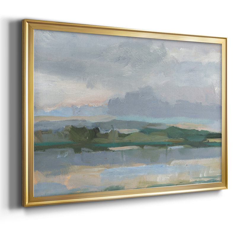" Twilight Vista Study II ", Gold, 30" H x 44" W x 1.5" D