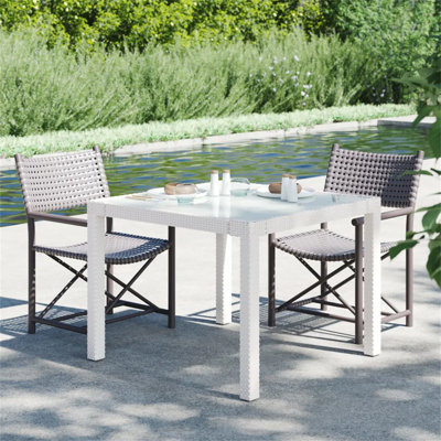 Gabrieal Powder Coated Steel Dining Table