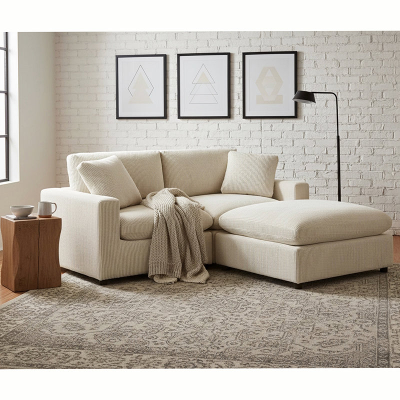 Modular 3-piece Chofa - Beige, Charcoal 