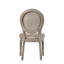 Chaise d'appoint en tissu (ensemble de 2)