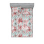 Écume de mer pâle / motif floral rose