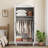 71”H Farmhouse Armoire Cabinet, 2-Door Armoire Wardrobe Closet with Hanging Rod & Shelf for Bedroom Storage, White-1333502337