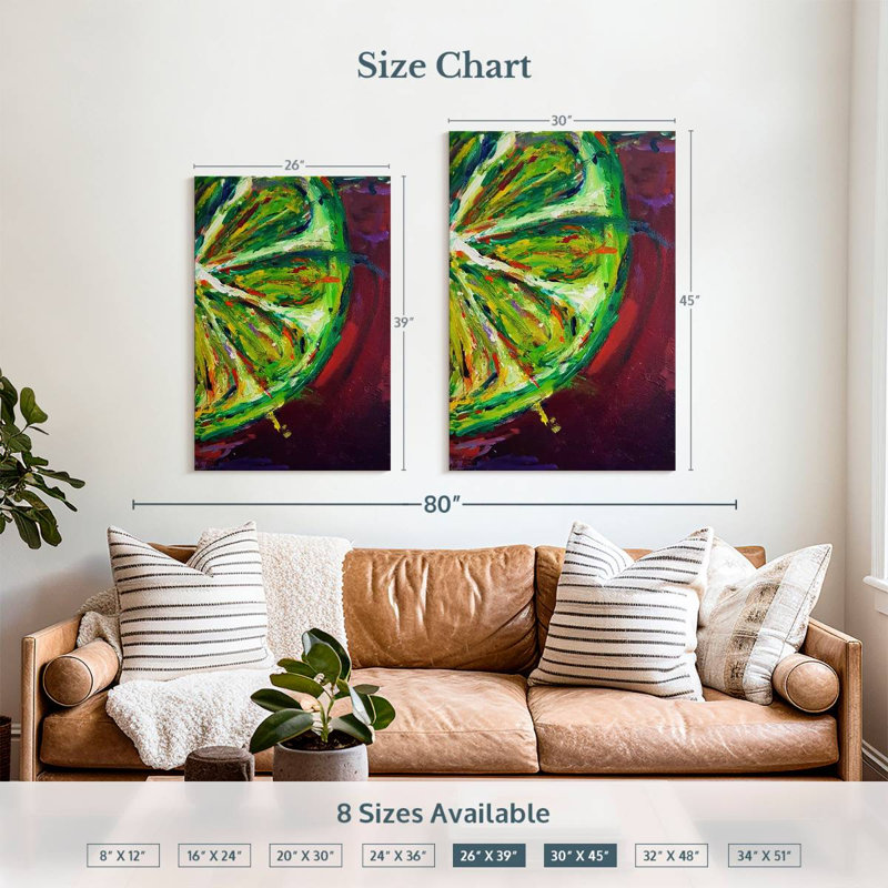 Yarlin Lime 2017, 39" H x 26" W
