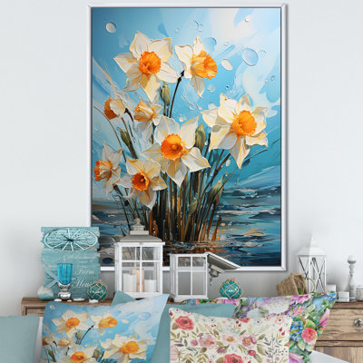 «Daffodil Bloom Sunshine II», reproduction sur toile