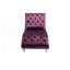 Chaise longue d'intérieur rembourrée capitonnée à boutons avec coussin-36796710