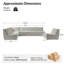  Canapé modulaire moderne l 118,5 po Jacinto-1120396687