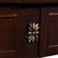 Console 52 po avec 2 tiroirs en bois massif-1893250915