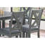 Finition grise table de salle à manger 6X chaises 7Pcs