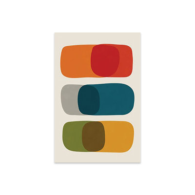 " Colourful Mid-Century Modern Bold II " by EmcDesignLab