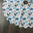 Blanc / palmier beige turquoise