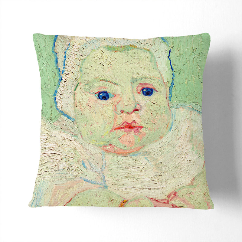 Roulins Baby Scatter Cushion, 40cm H x 40cm W x 15cm D, Black