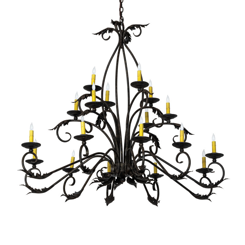 Lustre oblong 18 lumières Dartington
