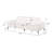2-piece Chenille Upholstered Sofa Set Ivory
