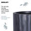 Modern Ribbed Cylinder Round Planter with Feet-2118313553-2118313558