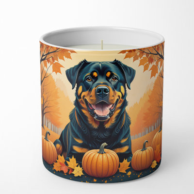 Bougie parfumée Pumpkin Spice avec support en céramique