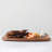 Footed Wood Serving Tray with Raised Edge
