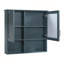 Armoire de salle de bain 2 en 1 avec tablettes réglables, portes à fermeture en douceur et miroir haute définition pour rangement moderne de meuble-lavabo-1746026265