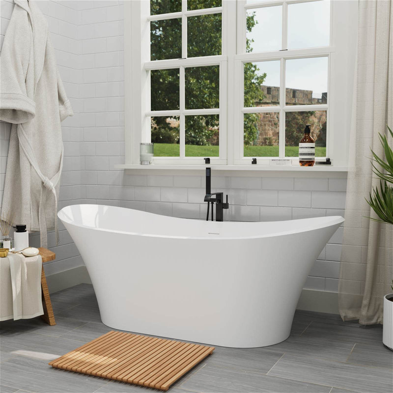 Baignoire profonde autoportante 69 po