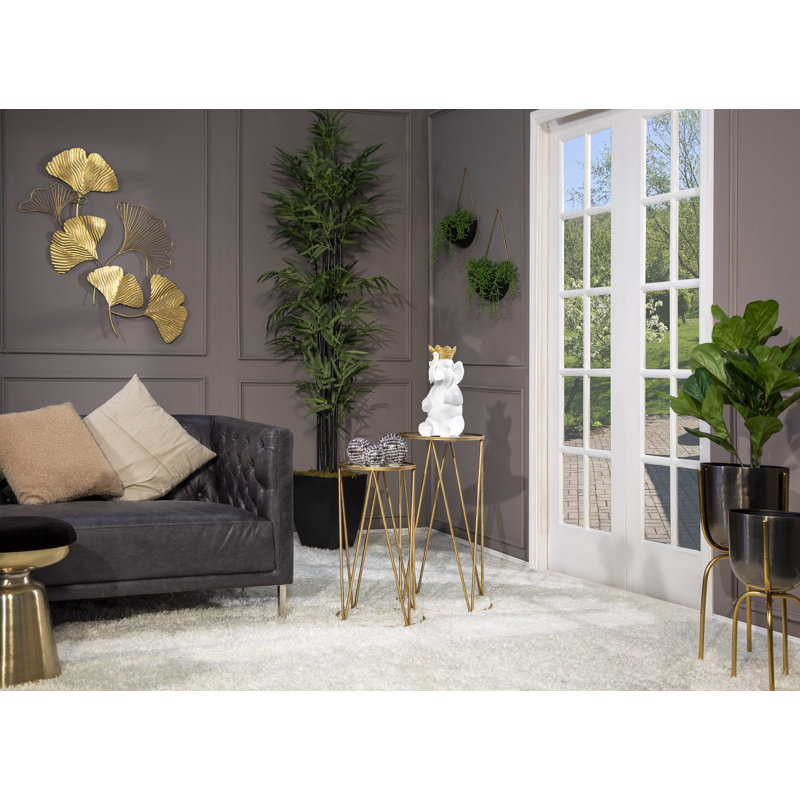Ensemble de pots à fleurs muraux suspendus Modern Modern, Noir